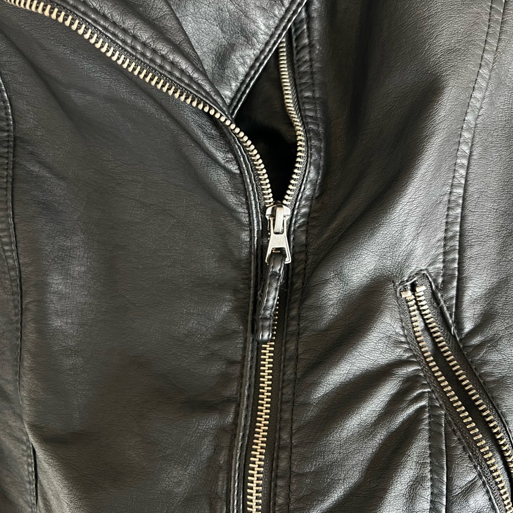 Xhilaration Black Faux Leather Moto Jacket - Picture 5 of 5